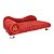 Divã Chenile Vermelho São Pet Único - Imagem 1