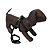 Peitoral com Guia Estampada São Pet Preto Nº 03 - Imagem 1