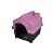 Casinha de Cachorro Plástica Desmontável Rosa N. 02 - Imagem 1