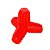 Mordedor 4 Dogs Nylon Vermelho Pet Games PP - Imagem 1
