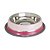 Comedouro Inox Duas Cores Dual Rosa P - Imagem 1