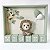 Porta maternidade masculino Safari com 1 amigurumi - Imagem 1
