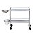 Carro Curativo Inox com Balde e Bacia - Imagem 1