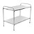 Mesa Auxiliar em Aço Inox com Ponteira 90x50x80cm - Imagem 1