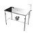 Mesa Veterinária Para Atendimento em Aço Inox Com Suporte e Balde - Imagem 1