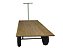 Carrinho Plataforma Assoalho 150x80cm 400 Kg e Roda Pneumática - Imagem 4