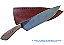 FACA CHURRASCO ESTRUTURA INTEGRAL - AÇO CARBONO - 8" - CABO MADEIRA DE LEI - Imagem 1