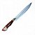 FACA CHURRASCO ESPIGA OCULTA  - AÇO INOX 420 - 10" - CABO PINGENTE TERÇO BRANCO - Imagem 1