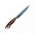 FACA CHURRASCO ESPIGA OCULTA  - AÇO INOX 420 - 7" - CABO PINGENTE ARMA - Imagem 1