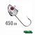 Anzol Jig Head - cabeça 450gr - Shadão - KRUEL - Imagem 1