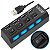 hub Adaptador usb 4 portas chaveado com led - Imagem 1