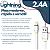 Carregador Veicular 40W Turbo Charge 9.1A + Cabo USB X Lightning IOS Para iPhone - Imagem 4