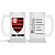 Caneca de Chopp Flamengo 475ml personalize seu nome + caixinha - Imagem 1