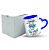 Caneca Alça de Coração Personalizada - Desenho do Leão e Frase 325ml + Caixinha - Imagem 5