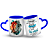 Caneca Alça de Coração Personalizada - Desenho do Leão e Frase 325ml + Caixinha - Imagem 2