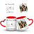 Caneca Alça de Coração Personalizada - Com Foto e Data 325ml + Caixinha - Imagem 1
