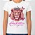 Camiseta Babylook Feminina 100% Algodão Leão Seja Forte e Corajosa - Imagem 1