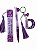 Kit de Resina Personalizado Lilas Glitter com Nome - Imagem 1