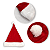 Kit  C/3 Gorros Natal Touca Veludo - Papai Noel 40 cm - Imagem 6