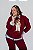 Conjunto Moletom Teddy Bordô - Imagem 3