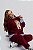 Conjunto Moletom Teddy Bordô - Imagem 4