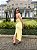 Vestido Canelado Tomara que Caia Amarelo Manteiga - Imagem 3
