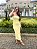 Vestido Canelado Tomara que Caia Amarelo Manteiga - Imagem 1