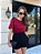 T-shirt Laço Martina Bordo - Imagem 1