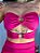 Cropped argola (pink) - Imagem 1