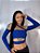 Cropped Sara manga longa (azul) - Imagem 2