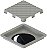 Ralo Oculto Inteligente Quadrado Anti Odor e Anti-Inseto Banheiro 15x15cm ABS RaloDengue - Imagem 1