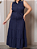 Vestido Longo Plus Size com Cinto - Imagem 1