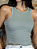 Regatinha Canelada Love Cinza - Imagem 1