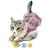Roupa Cirúrgica Duo Dry Gatos - Rosa - Imagem 1