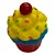 Brinquedo Cupcake Rosa de Vinil p/ Cães Great Pets - Imagem 1