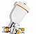 PISTOLA DE PINTURA GRAVITACIONAL HVLP 100ML CH HG-10 30-43PSI 0,3KG 7082 - CHIAPERINI - Imagem 3