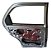 Porta Traseiro Esquerdo Fiat Palio 1996 A 2005 Com Detalhe - Imagem 7