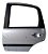 Porta Traseiro Esquerdo Citroen C3 2004 A 2012 Com Detalhe - Imagem 1