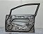 Porta Dianteira Direita Honda Civic 2006 a 2011 Com detalhe - Imagem 5