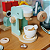 Cafeteira Infantil de Madeira com Acessórios Brinquedo Educativo Cozinha Faz de Conta 3+ - Imagem 3