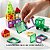 Conjunto de Construção Magnética 100 Peças Brinquedo Educativo com Formas Coloridas A partir 3 anos - Imagem 6