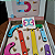 Brinquedo educativo formas mágicas em madeira com letras números coordenação motora infantil 3 anos+ - Imagem 7