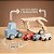 Caminhão Cegonha de Madeira com Carros | Brinquedo Educativo para Coordenação Motora | 2+ - Imagem 2