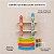 Torre de carros brinquedo infantil educativo em madeira com pistas carrinhos coordenação motora 3+ - Imagem 4