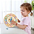 Relógio de encaixe solzinho brinquedo educativo de horas e formas em madeira para coordenação 3+ - Imagem 7