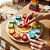 Relógio de encaixe solzinho brinquedo educativo de horas e formas em madeira para coordenação 3+ - Imagem 7