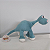Pelúcia dinossauro 30cm Dino Floresta macia segura brinquedo infantil para abraçar e brincar - Imagem 4