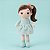 Boneca bailarina pelúcia verde água 35cm macia segura infantil perfeita para presente e decoração - Imagem 5
