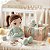 Boneca bailarina pelúcia verde água 35cm macia segura infantil perfeita para presente e decoração - Imagem 5
