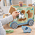 Jipe Safari Infantil Madeira Educativo Animais Encaixe Coordenação Motora 18m+ - Imagem 6